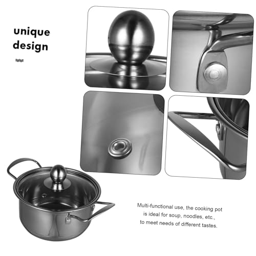 Casserole acier inoxydable avec couvercle faitout soupe