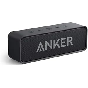 Anker SoundCore Kompakter Bluetooth Lautsprecher, 24 Stunden Wiedergabe, Intensiver Bass, Integriertes Mikrofon, kompatibel mit iPhone, iPad, Samsung, Nexus, HTC und mehr (in Schwarz)
