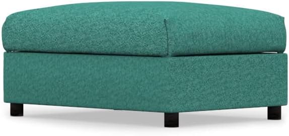 comfortly Footstool Slipcover Replacement Hand Made Compatible with VIMLE Ottoman - Covers ONLY (Heavy Duty - Azur)