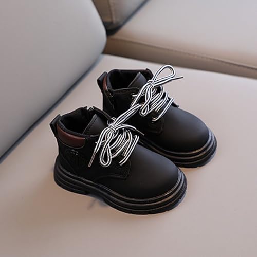 IWIHMIV Winter Boots Kids Toddler Ankle Boots Girls Ankle Booties Boots for Boys Girls Round Toe Boots Toddle Casual Shoes3