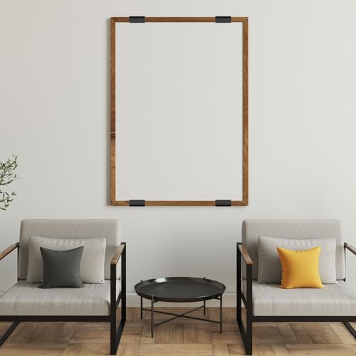 Kit de soporte de espejo de metal PATIKIL para renovar el baño y fijar lunas grandes 7