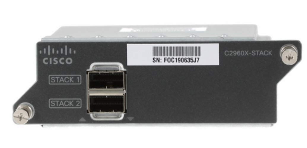 Module d'empilage réseau Flexstack-Plus Cisco Catalyst C2960X-STACK=, Compatible avec Les commutateurs réseau Cisco Catalyst 2960X-24, Garantie à Vie limitée améliorée (C2960X-STACK=)