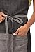 Chef Works Unisex Manhattan Bib Apron, Black, One Size