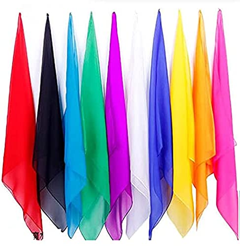 【手品グッズ】手品シルク マジックシルク マジシャン専用 超薄い 魔術演出・練習 ハンカチーフ スカーフ 30*30cm 舞台マジック道具 10 色に出荷