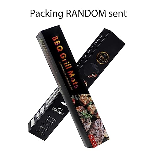 AI-Orange Alfombrilla de Barbacoa Juego de 5 + 2 parrilla cepillo Heavy Duty 600 Grado 100% Antiadherente Parrilla Para Barbacoa Yhorno Alfombrillas Fad aprobado pdfa Librefácil de Lavar