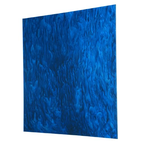 Image of MECCANIXITY 1 Pcs Glitter Pearl Acrylic Sheet,12 inch x 12 inch x 1 /8 inch Pearlescent Cast Pmma Plastic Sheets Extruded Translucent Blanks for DIY Art Crafting Laser Cutting & Engraving,Dark Blue