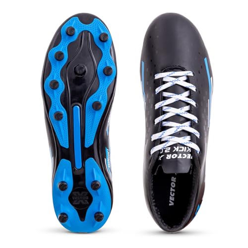 Image of Vector X Kick-X Football Studs for Men /Sports and Athletic Footwear with TPU Sole, Synthetic Leather Upper /Textured Pattern /Comfortable Football Soccer Shoes