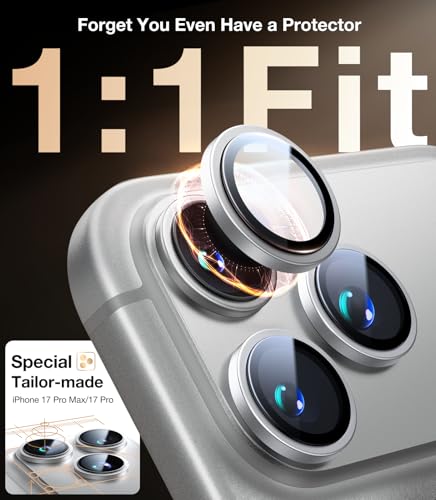 Image of UltraGlass for iPhone 17 Pro Max /17 Pro Camera Protector, Silver