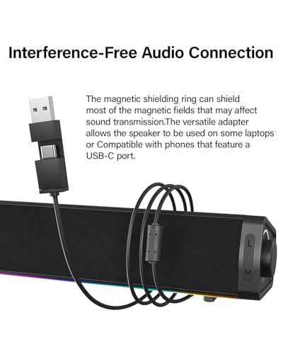 Altavoces para computadora de escritorio PC portatil sistema de audio auxiliar mini altavoz 5