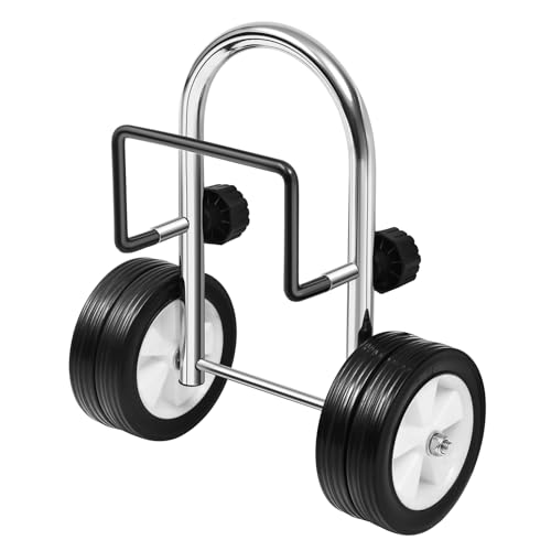 FEIMIRE Boat Dolly Canoe Heavy Duty Steel Trailer Mover Dolly for Fishing Boat (Fit Transoms up to 3 Thickness)