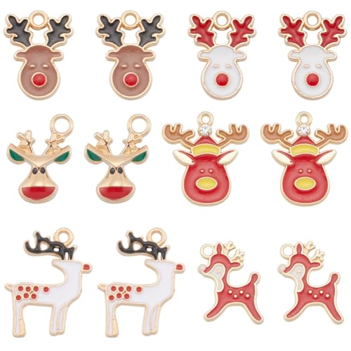 Breloques de Noël pour boucles d'oreilles : créez vos bijoux de réveillon avec les charms cerf