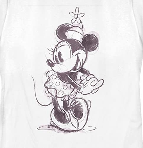 Women's Mickey & Friends Minnie Mouse Vintage Sketch T-Shirt2