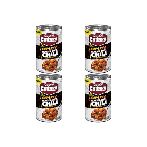 Image of Campbell's Chunky Spicy Mexican-Style Chili With Beans, 19 oz Can (Pack of 4)