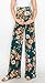 My Bump Women's Maternity Casual Bohemian Damask Palazzo Pants W/Tummy Control (LOAX H.Green, SM)