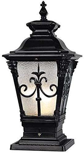Poteau borne lumineuse Victoria en aluminium avec douille standard E27