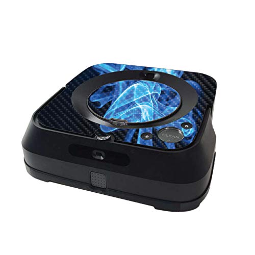 MightySkins Carbon Fiber iRobot Braava Jet m6 Blue Flames