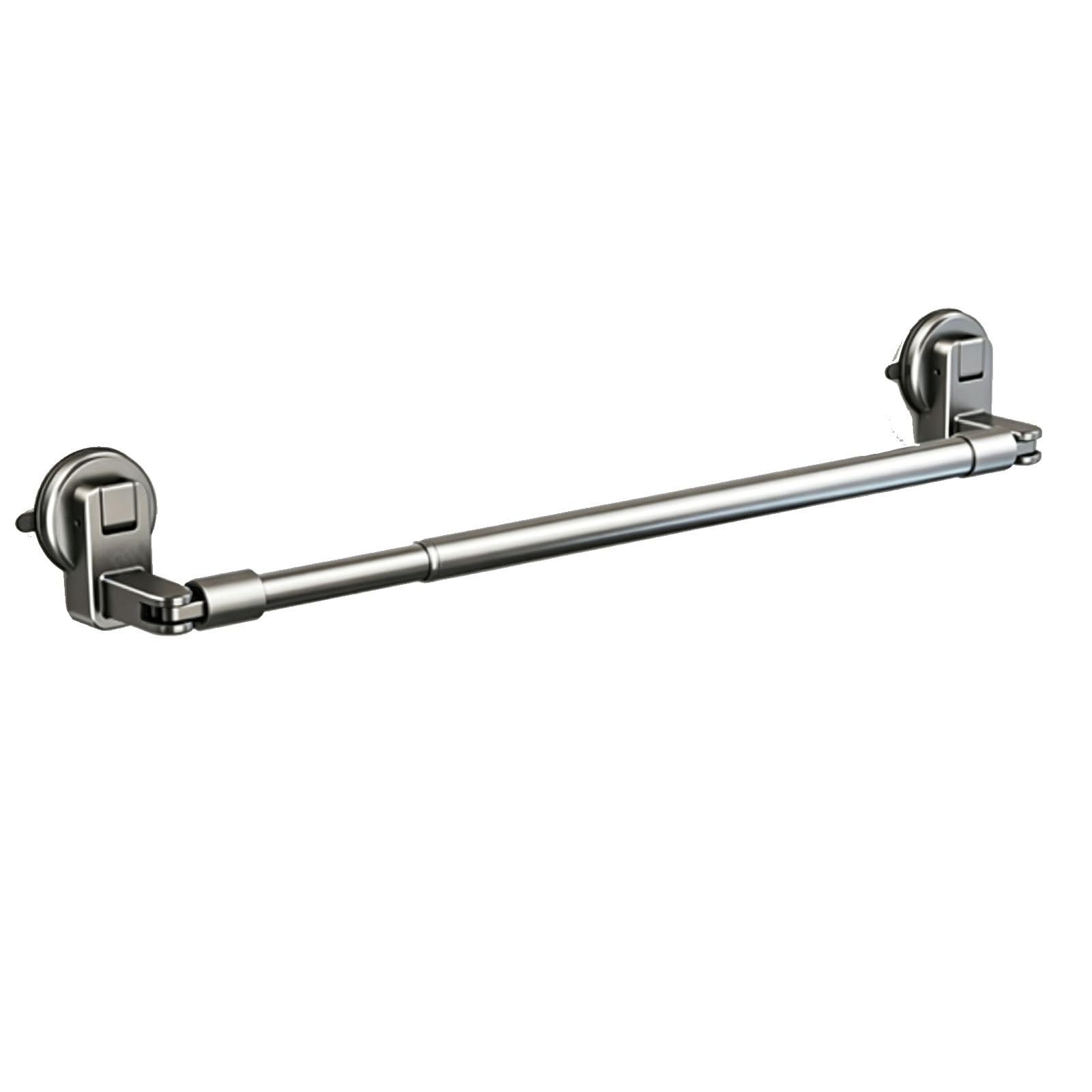 Barre rideau sans perçage extensible en acier inoxydable pour cabine de douche