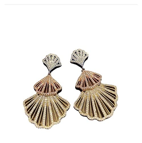 Boucles d'oreilles Argent S925 anti-allergie avec aiguille en Or Rose