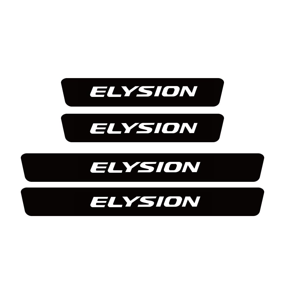 Sdyayfge Normal 4Pcs Kick Plates Car Door Sill Protector,For Elysion