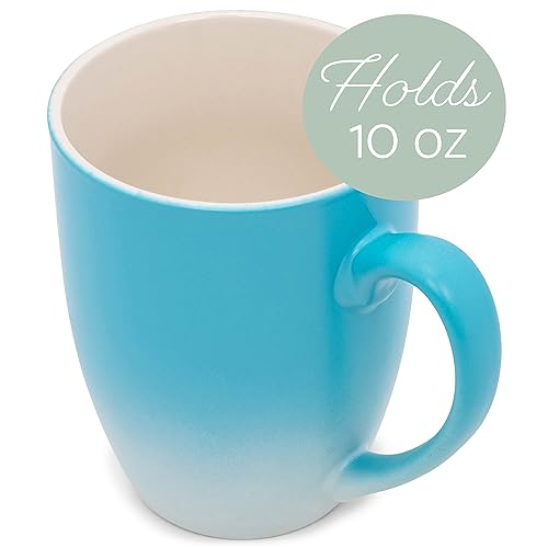 Elanze Designs Best Bonus Mom Ever Two Toned Ombre Matte Pale Blue and White 12 ounce Ceramic Stoneware Coffee Cup Mug - Thumbnail 3