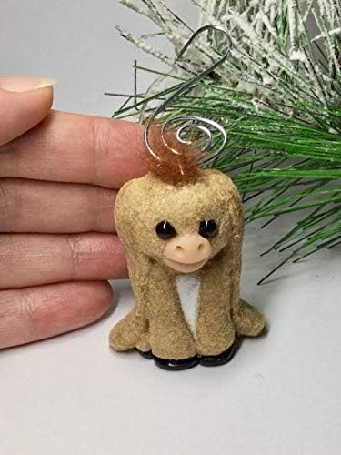 OOAK Brown Handmade Donkey Ornament, Inspired by Nestor The Long Eared Donkey Nativity, Christmas