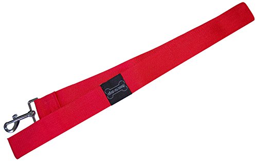 Wouapy Basic Line Lead for Dog 40 mm/1 m, Red