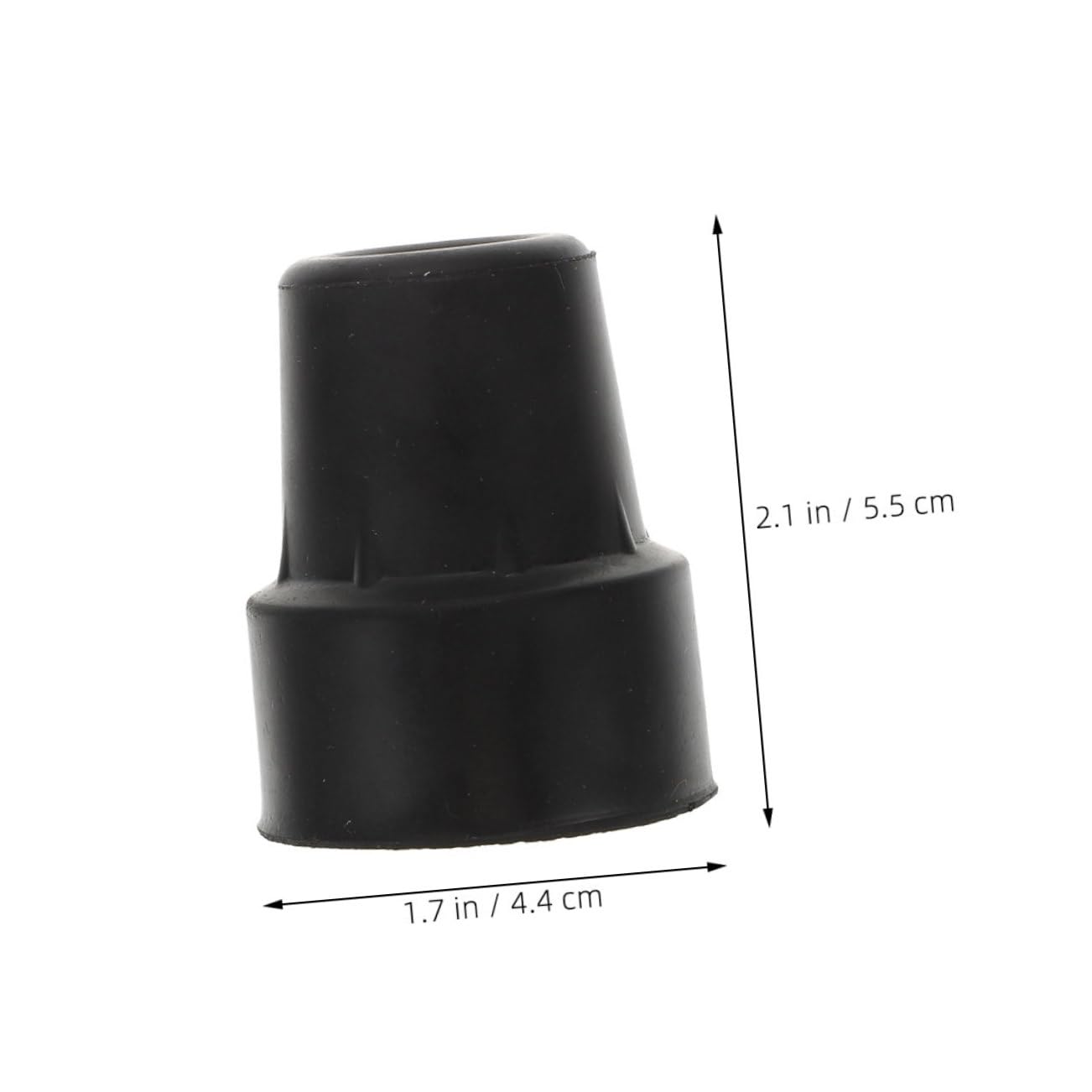 FOMIYES 6pcs Anti-Slip Mat for Elderly Crutches Crutch Cushions Cane Anti-Skid Tip Crutch Pads Crutch Padding Walking Stick Tips Non-Slip Crutch Feet Tip Padding for Crutches Rubber Black