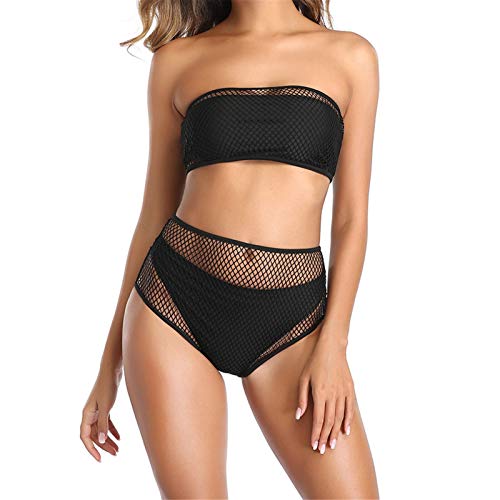Bandeau bikini set couleur solide à séchage rapide pour silhouette sublimée