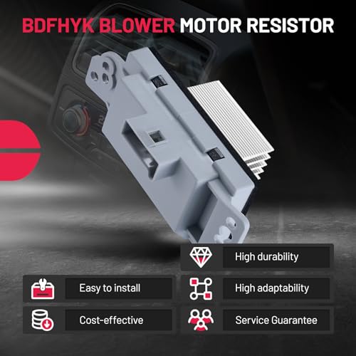 Image of BDFHYK 973-508 HVAC Blower Motor Resistor Compatible with Lacrosse Escalade Avalanche Silverado Suburban Tahoe Envoy Sierra Yukon Blower Control Module Replacement for 1581773