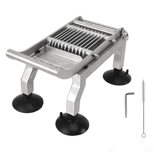 Cortador manual de vegetales acero inoxidable con ventosas miniatura 1