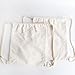 YINGKOR Cotton Canvas Drawstring Backpack Bag Gym Sackpack Sport String Sack Pack Bags pack-2, White