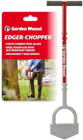 Best Garden Edger – Which One Will Transform Your Yard This Year? 5 Garden Weasel Edger-Chopper Manual Lawn Edger Tool - Sod Cutter and Trenching Shovel for Clean Garden Borders - Ergonomic Handle and Carbon Steel Blade Latest Model 91714-3
