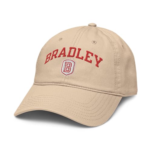 Bradley Braves Arch Over Officially Licensed Adjustable Baseball Hat