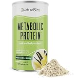 Naturalslim Meal Replacement Protein Powder Vanilla - Metabolic Protein Powder Help Curb Cravings, Hunger & Metabolism Support - Low Carb Breakfast Shake Mix - 10 Servings, 17.6oz