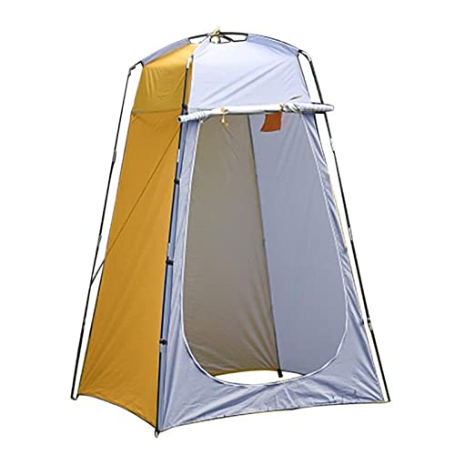 Tente camping pop-up pour se changer au sec et installer une douche extérieure