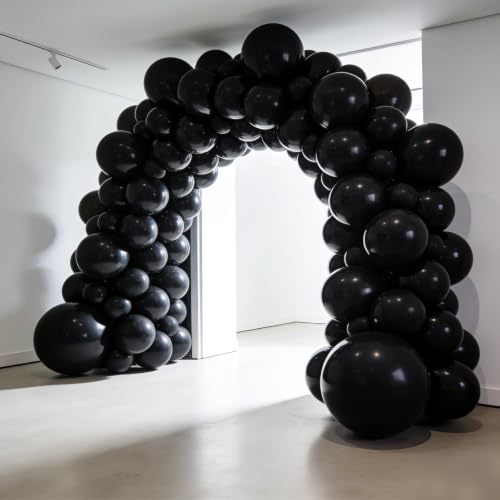 Image of Balloons Birthday Decorations Black Balloons - 100 Pack Balloon 12 inch for Birthday Party Baby Shower Wedding