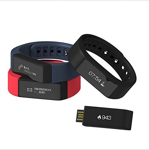 Apltch 2016 IP65 Original iwown i5plus Smart Bracelet Sports Wristband Activity Tracker Pedometer Sleep Monitor Call Sedentary Reminder For ios Andriod iphone Samsung HTC LG (Black)
