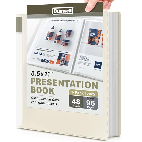 Dunwell Presentation Binder 48-Pocket, Displays 96 Pages,...
