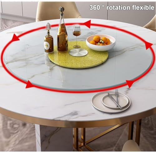Plateau de service rotatif en verre pour éviter les chutes de plats - 5
