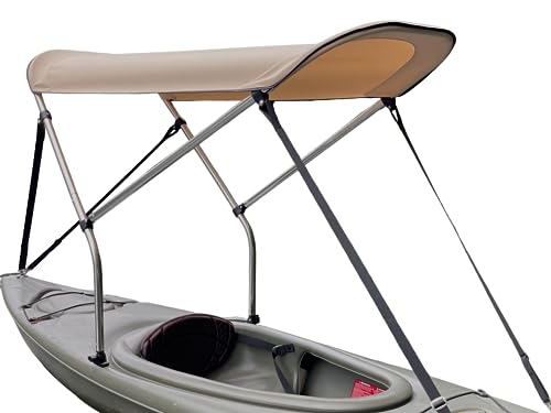 Cypress Rowe Outfitters Sun Shade Canopy for Recreational Sit in Kayak - Perfect Bimini Top/Umbrella for Kayaking, Canopy Awning to Block UV and Heat Rays and Rain Protection