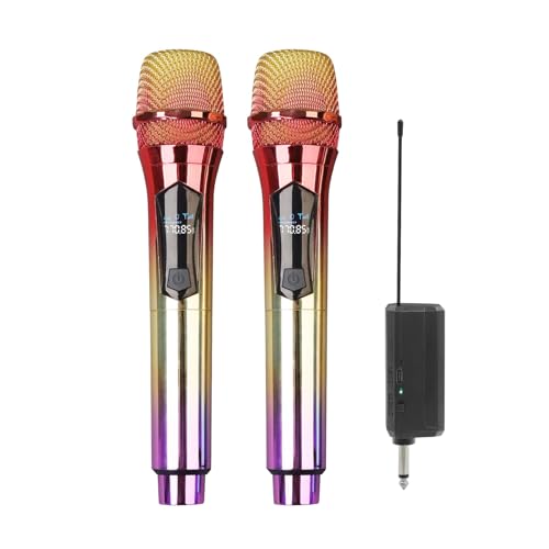 Microphone sans fil pour soirée et karaoké à installation facile rapide