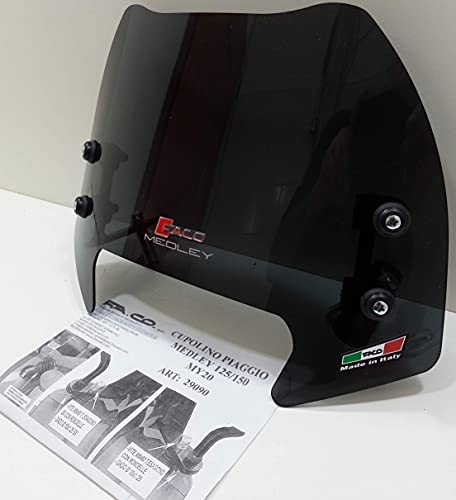 Windschild Piaggio Medley 125-150cc ab 2020 - Artikelnummer 29090 Dunkelgrau