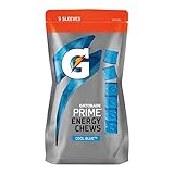 Gatorade Prime Energy Chews, Cool Blue Raspberry, 1 Ounce (Pack of 5)