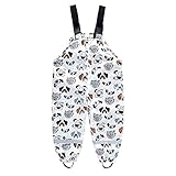 ♪ Stil und Modedesign machen Ihre Kinder attraktiver. Die Outdoor-Matschhose ist durch den Schnitt ideal, um sie an kalten Tagen mit warmer Unterwäsche zu kombinieren. Die reflektierenden Details an dem Regenanzug sorgen außerdem dafür, dass Ihr Kind auch von weitem gut sichtbar ist. Das leichte Material der Regenkleidung bleibt auch bei Kälte angenehm weich und bietet höchsten Tragekomfort.