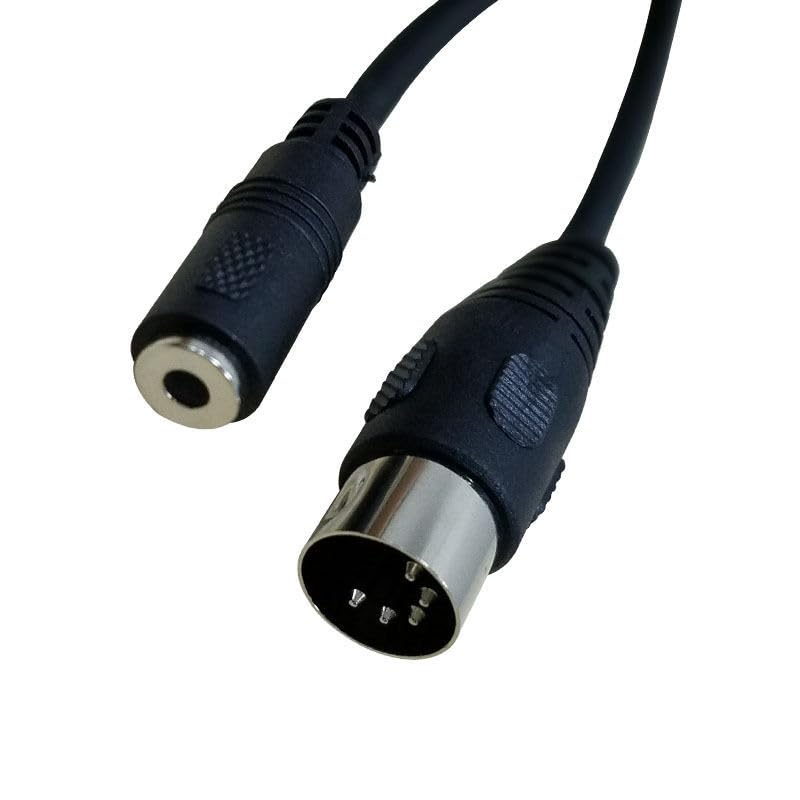 Cable adaptador DIN 5 Pin macho a Jack 3.5mm hembra 50 cm miniatura 2