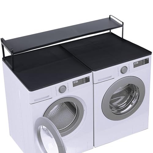 Image of BALAPET Washer and Dryer Countertop with Non-Slip and Laundry Room Shelf Mat Universal Front Load Washer and Dryer Countertop Kit with Storage Space for Laundry Room Organization(27.6x8.6x7in)