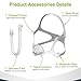Replacement Set for AirFit N20 - Ultra-Light Comfort & Secure Fit with Ultra-Soft Nasal Mask, Quiet Tube and Flexible Frame Assembly, Easy to Use CPAP Supplies - Large