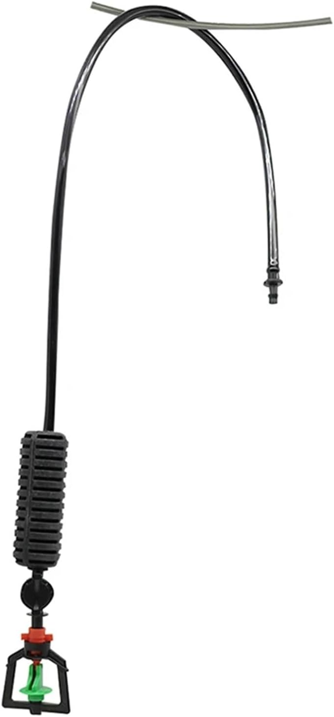 360 Degree Rotating Hanging Agriculture Greenhouse Rotating Sprinkler Irrigation Sprinkler Heads with 4mm Barbed Connector 10 Sets