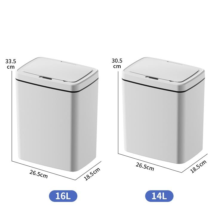 Bathroom Smart Sensor Trash Can Garbage Bucket Automatic for Kitchen Toilet Wastebasket Smart Home(E,30.5cm) image 4