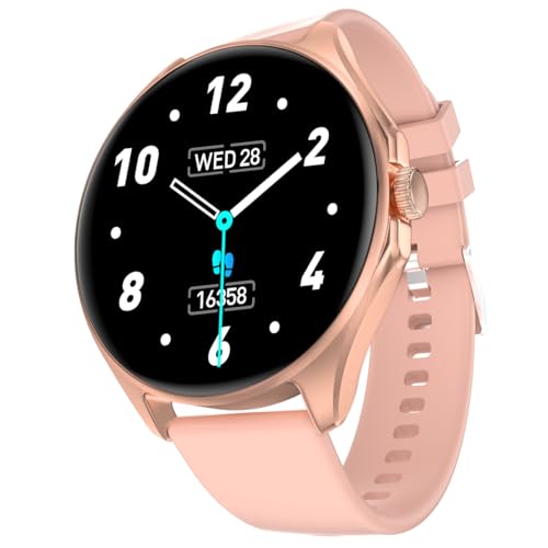 Image of Fire-Boltt Apollo 2 Smartwatch 36.3mm (1.43 inch) AMOLED Display, Bluetooth Calling, 100+ Sports Modes, Voice Assistant, Health Suite, IP67 Water Resistant, Smart Notifications. (Pink)